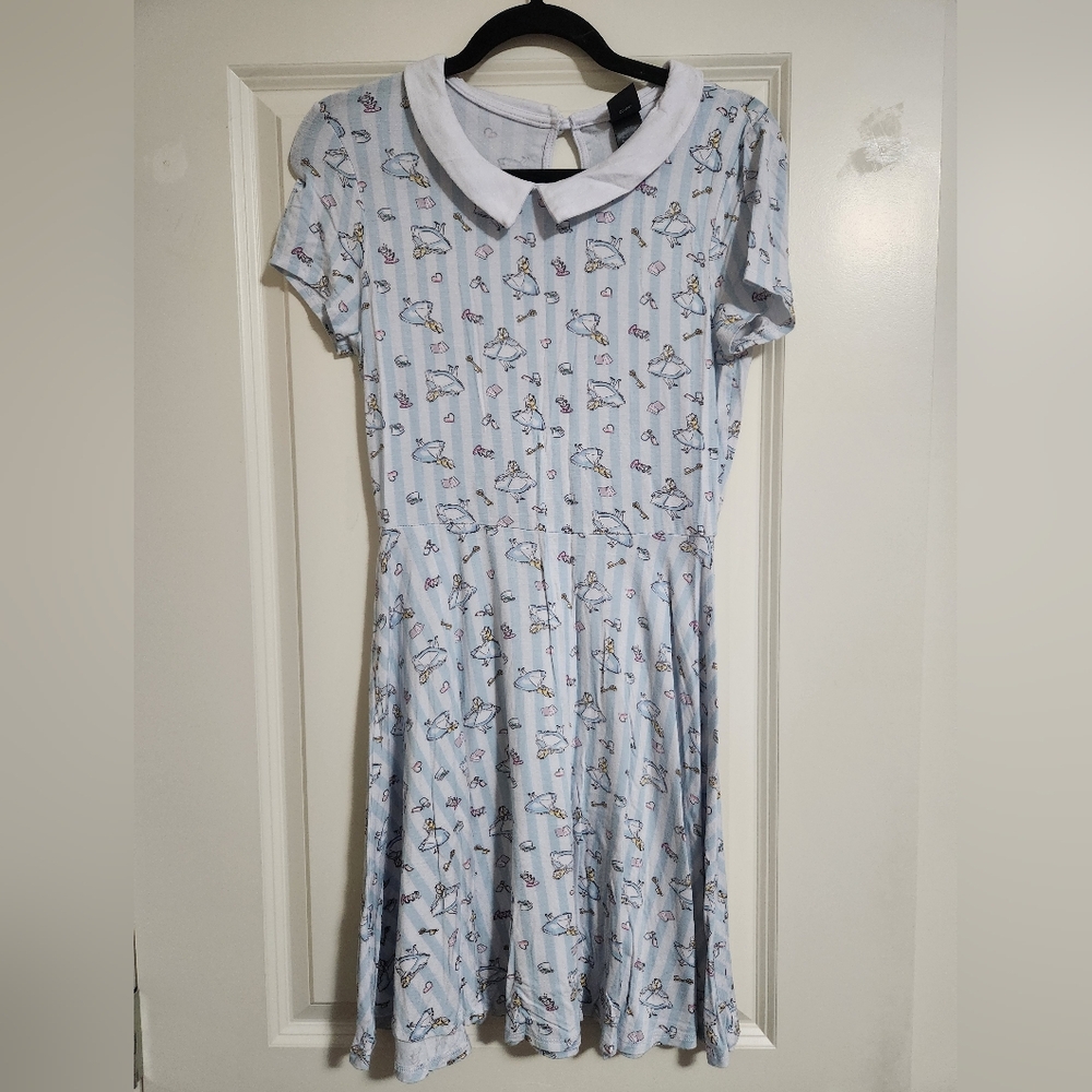 Hot Topic Alice in Wonderland Collar Dress Size M